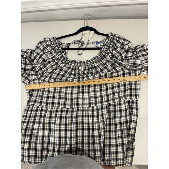 Old Navy Womens XL Plaid Retro Prairie Style Long Maxi Dress Pockets Breathable - Picture 8 of 12